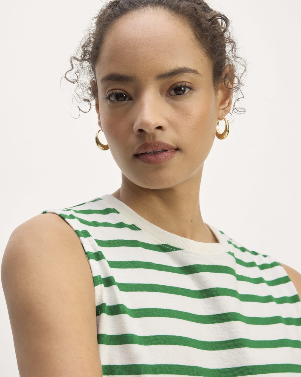 The Mariner Tank | Bone / Grass Green