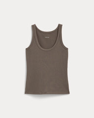 The Shimmy Scoop-Neck Tank | Taupe