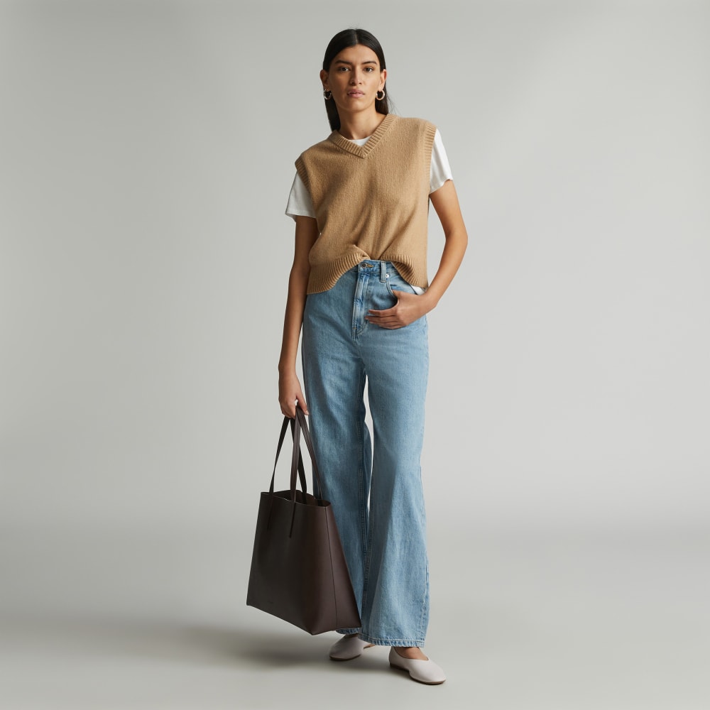 The New Day Market Tote | Chocolate