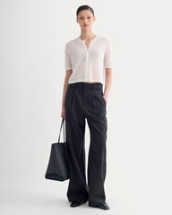 The Air Alpaca™ Short-Sleeve Cardigan | Birch