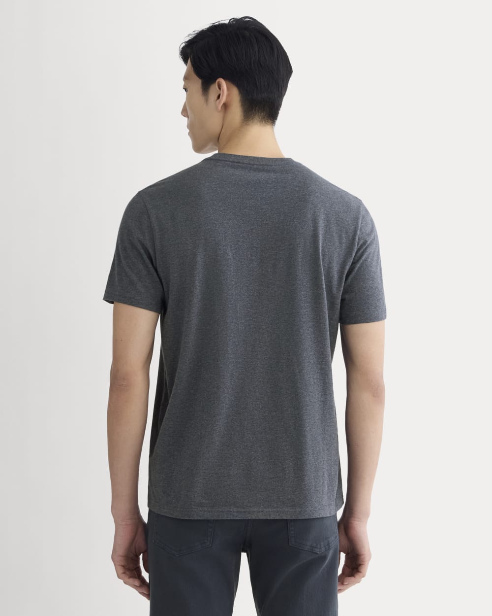 The Essential Organic Crew | Heather Deep Navy