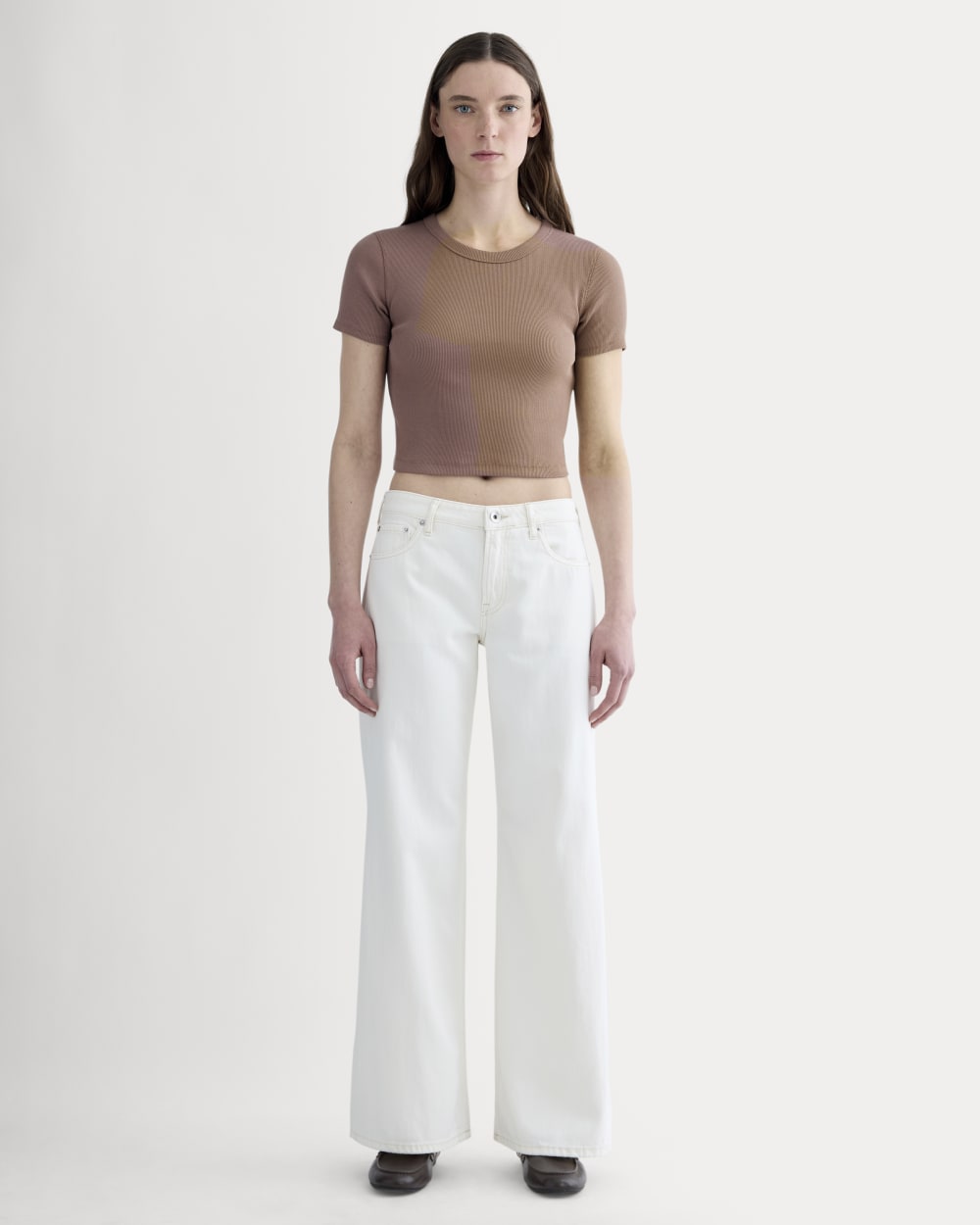 The '90s Rib Tee | Mocha