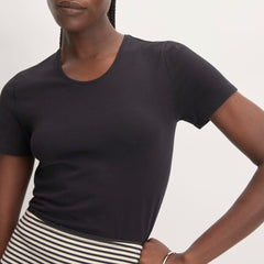 The Supima® Form Crew Neck Tee | Black