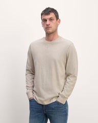 The Premium-Weight Relaxed Crew | Heathered Oatmeal