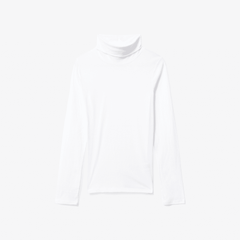 The Organic Cotton Turtleneck | White