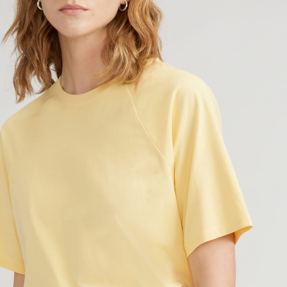 The Organic Cotton Raglan Tee | Pale Yellow