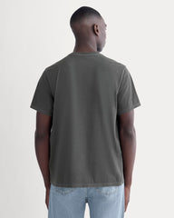 The Essential Organic Garment-Dyed Crew | Black