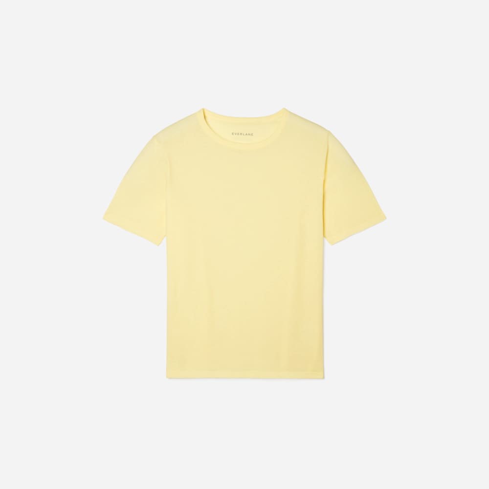 The Air Scoop-Neck Tee | Pastel Yellow