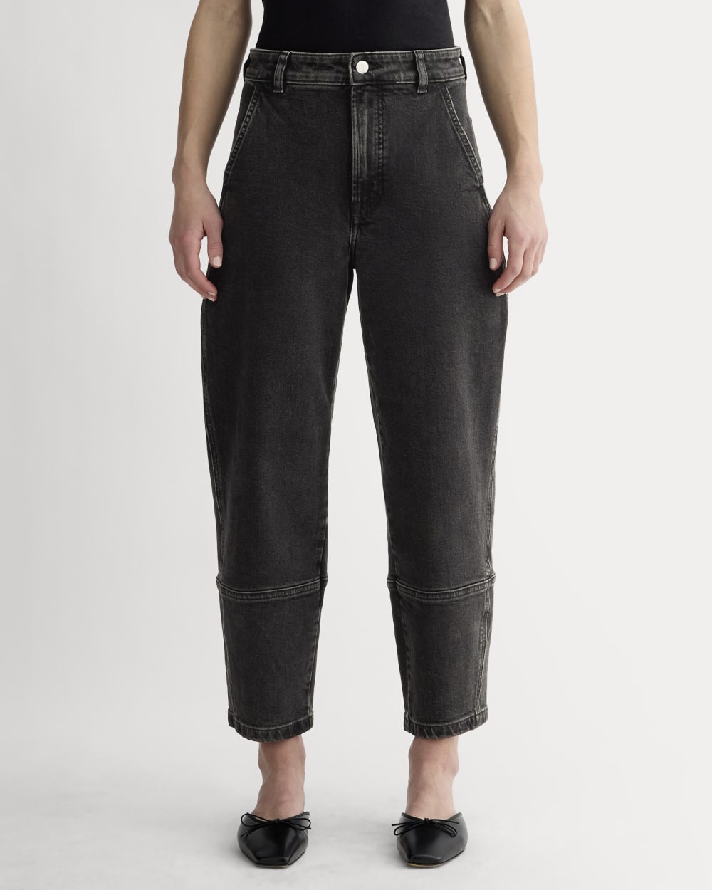 The Utility Barrel Pant | Washed Black | Regular