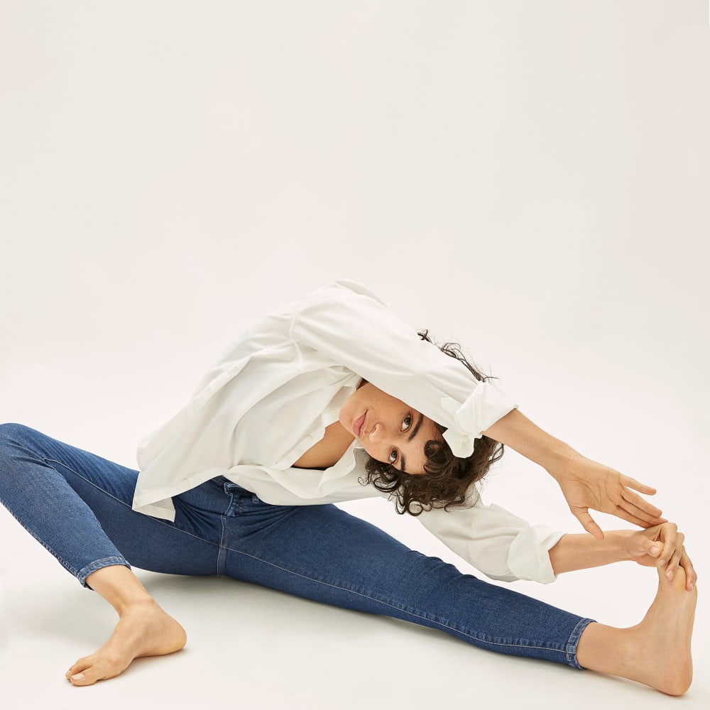 The Way-High® Clean Front Skinny Jean  | Vintage Blue | 26.5" Inseam