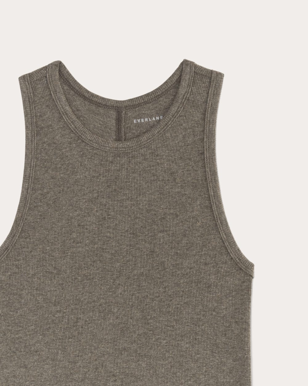 The Luxe Rib Racerback Tank | Heathered Fatigue