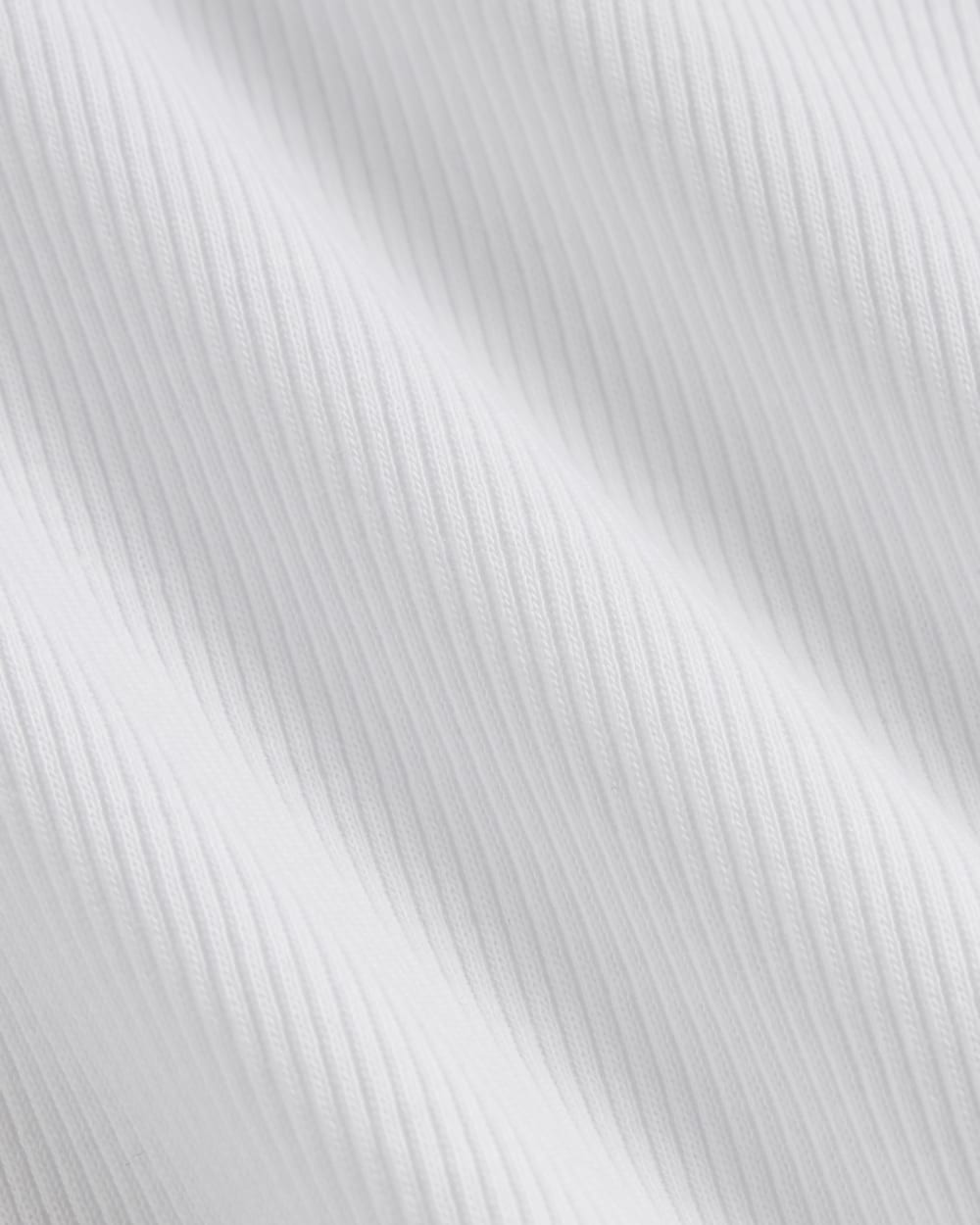 The Luxe Rib Long-Sleeve Scoop-Neck Tee | White