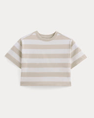 The Premium Weight Cropped Tee | Peyote / Bone