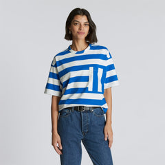 The Everyone Relaxed Tee | Lapis Blue / Canvas Tan