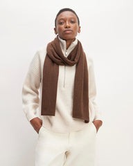 The ReCashmere Scarf | Heather Cocoa