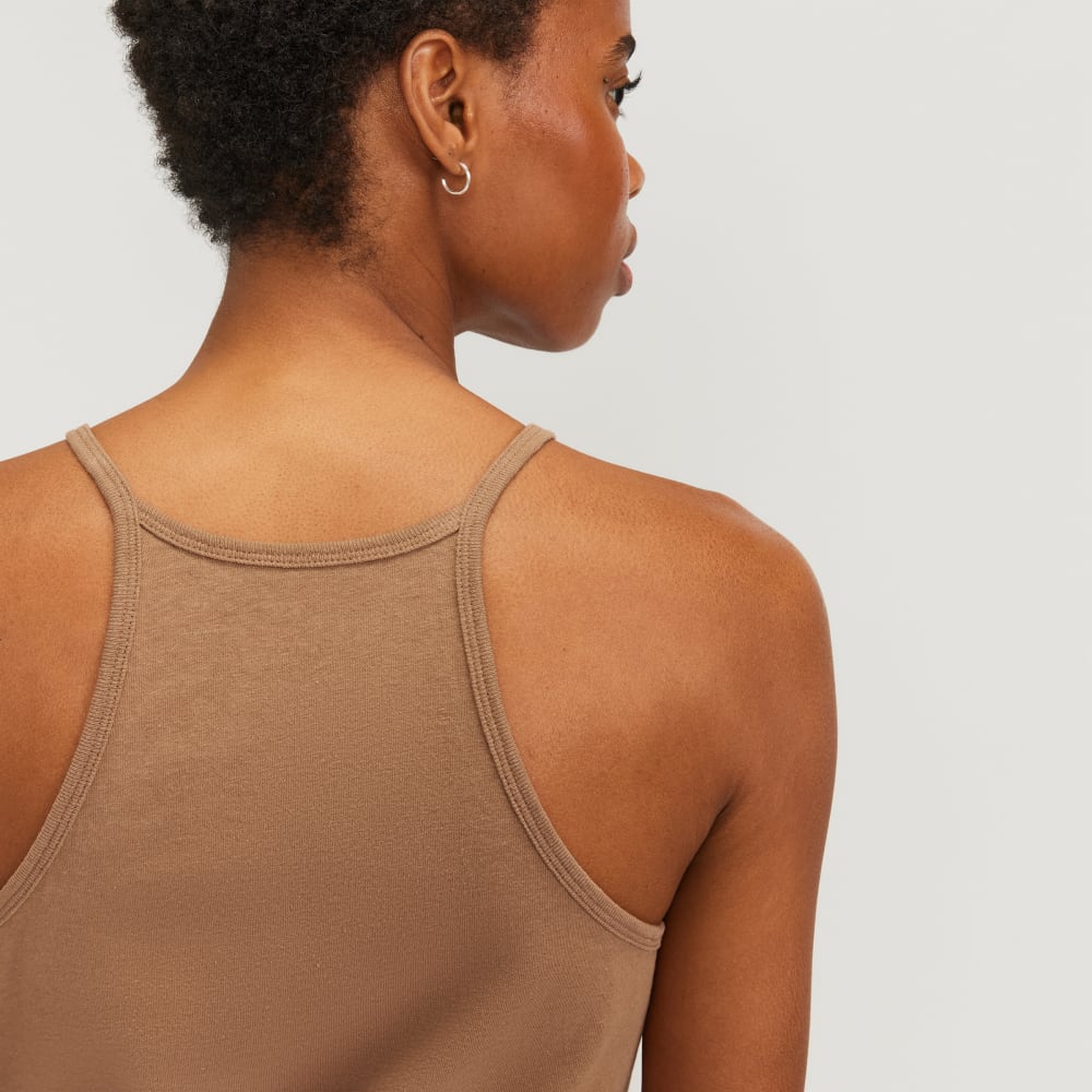 The Hemp Cutaway Tank | Carob Brown