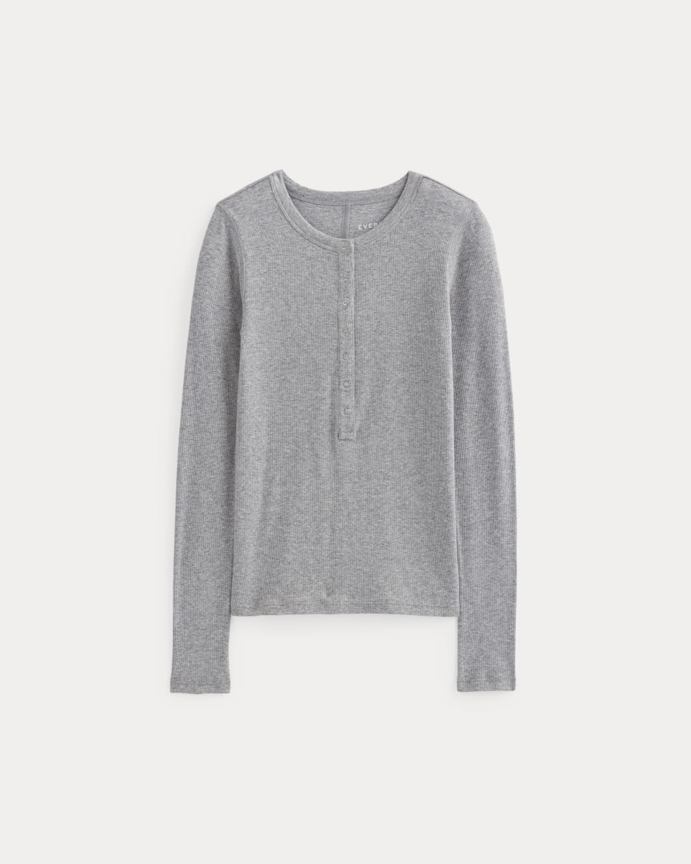 The Luxe Rib Henley |  Heathered Grey