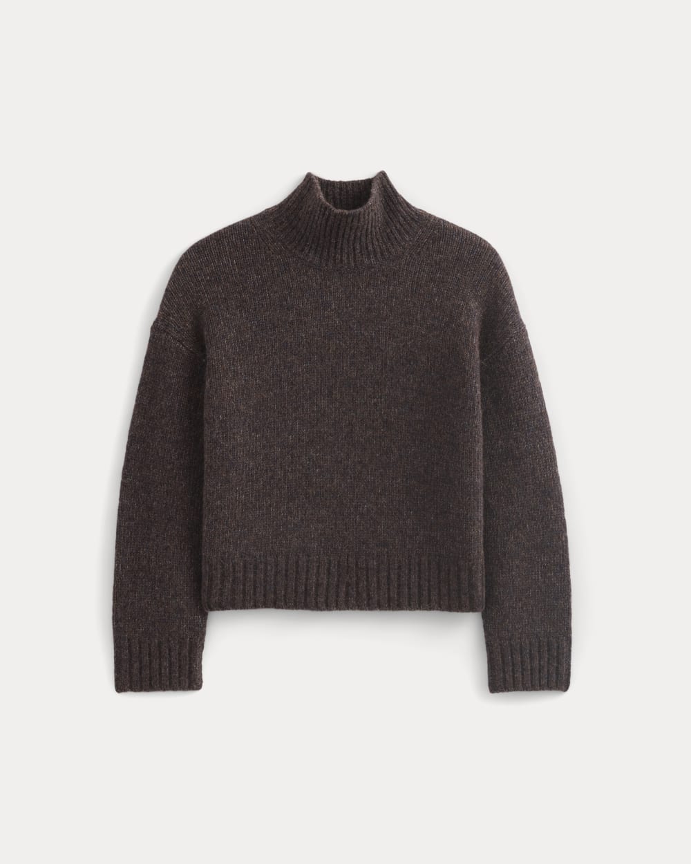 The Cloud Oversized Turtleneck | Heathered Burgundy