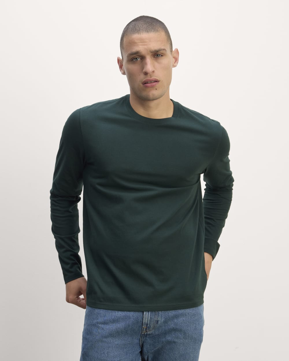 The Essential Organic Long-Sleeve Tee | Scarab