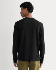 The Essential Organic Long-Sleeve Tee | Black