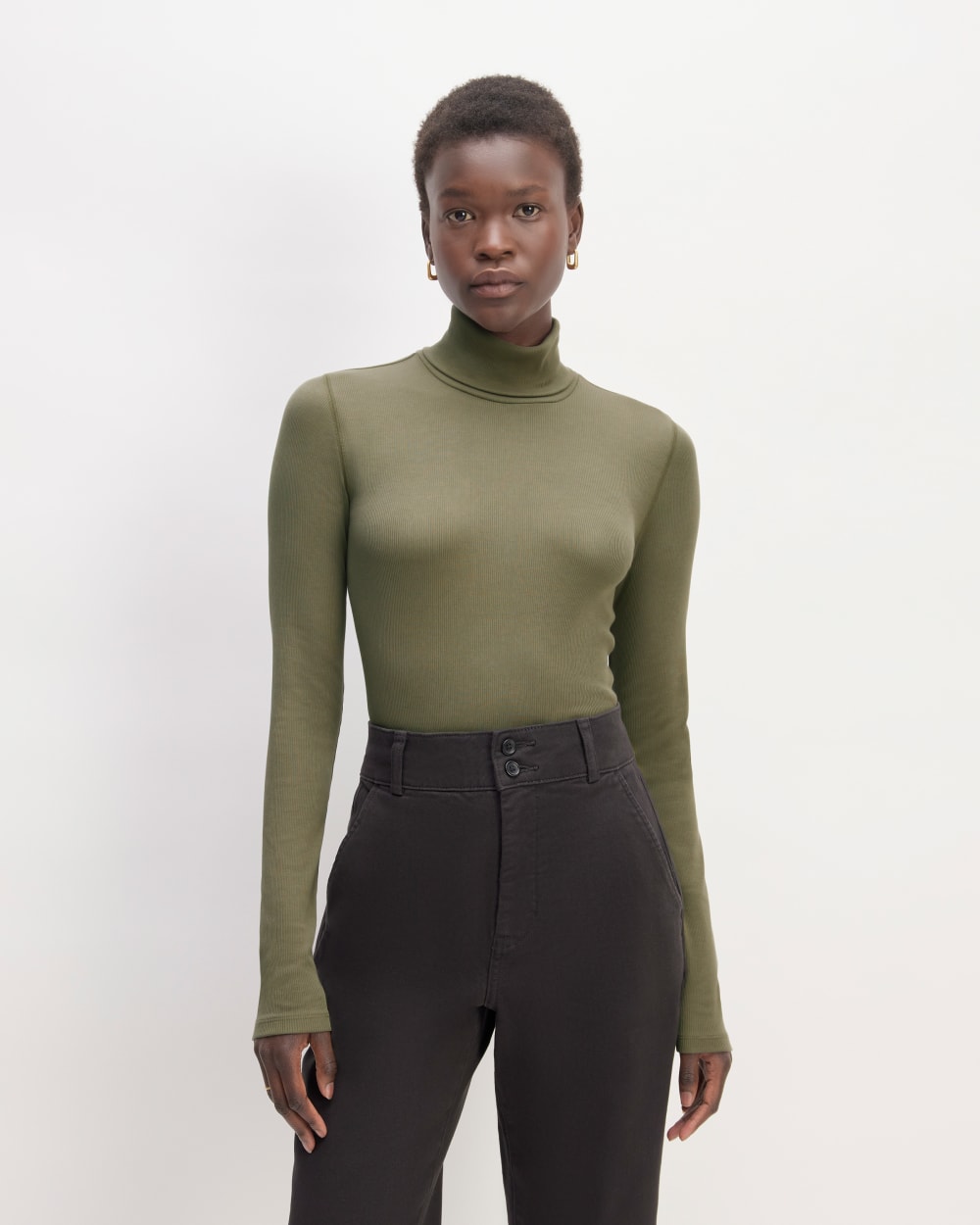 The Luxe Rib Turtleneck | Kalamata