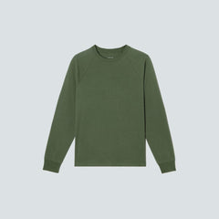 The Premium-Weight Long-Sleeve Crew | Uniform | Forest Green