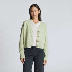 The Cashmere Cardigan | Seafoam Green