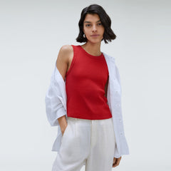 The Ribbed Cutout Tank | Ruby