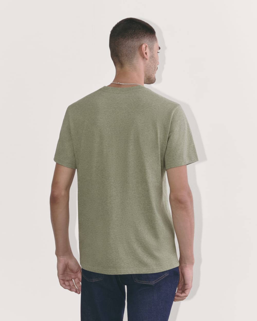 The Premium-Weight Crew | Uniform | Heather Sage Green