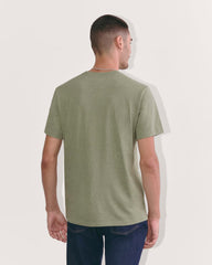 The Premium-Weight Crew | Uniform | Heather Sage Green