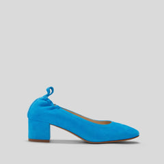The Day Heel in Narrow Fit | Brilliant Blue Suede
