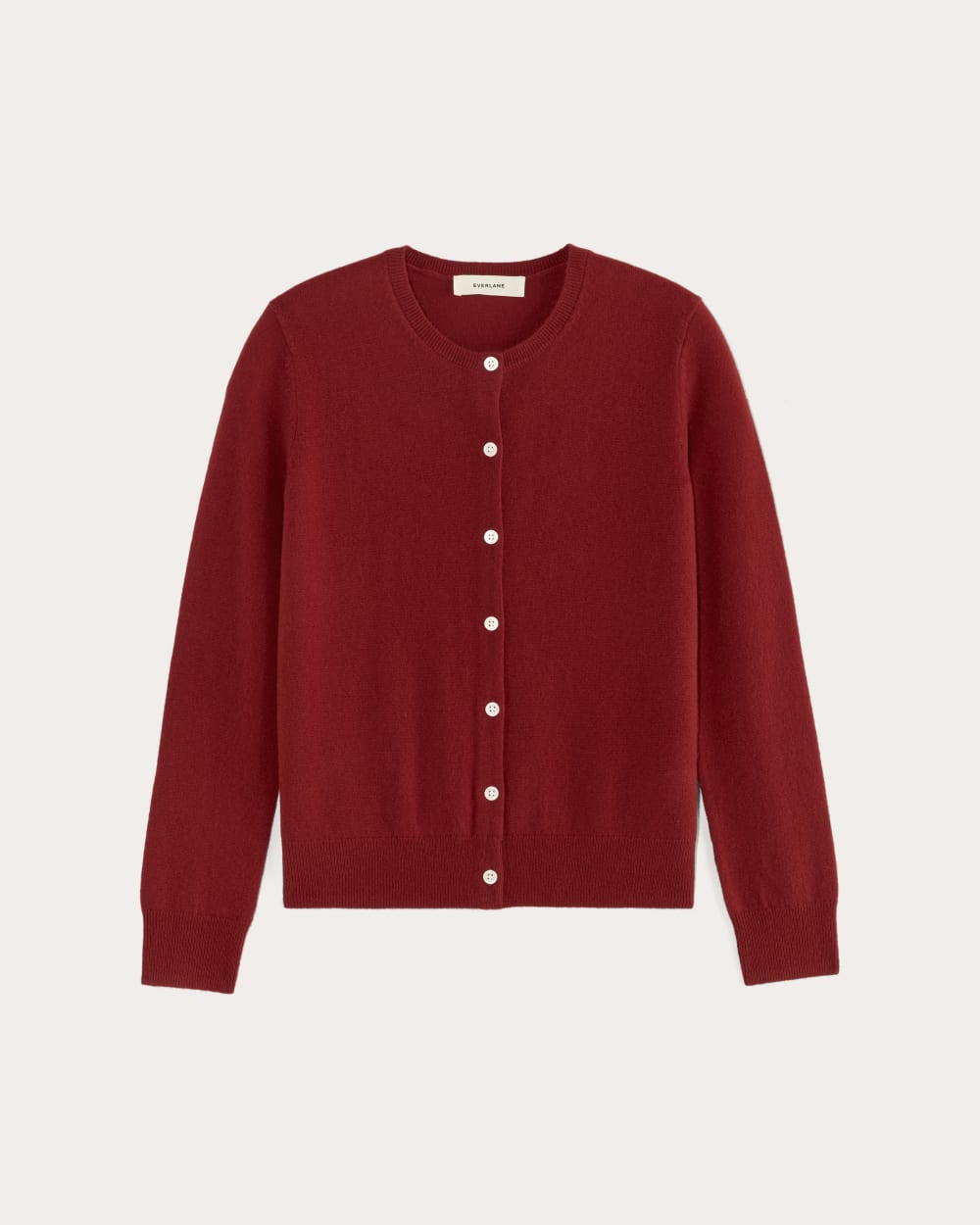 The Classic Cardigan in Cashmere | Berry Red