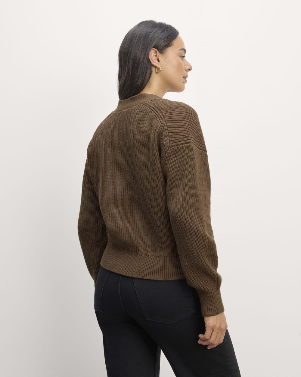 The Boxy Cardigan in Everyday Cotton | Cocoa