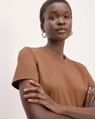 The Slim Crew in Essential Cotton | Carob Brown