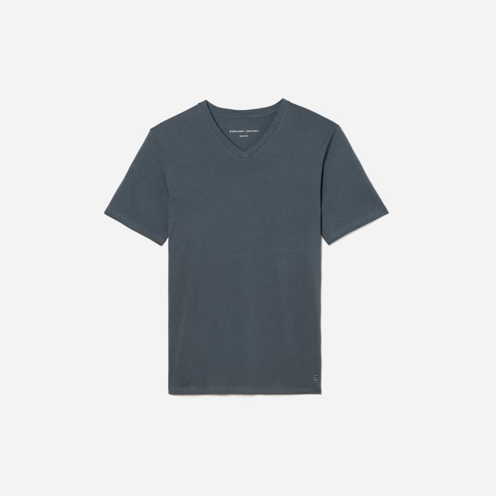 The Organic Cotton V-Neck Tee | Dark Slate