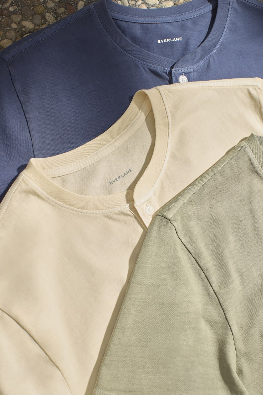 The Essential Organic Garment-Dyed Henley | Parchment