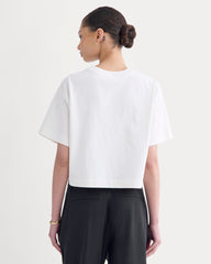 The Premium Weight Cropped Tee | Bone