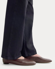 Gallery Square-Toe Flat | Burgundy