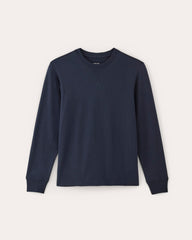 The Premium-Weight Relaxed Crew | Navy