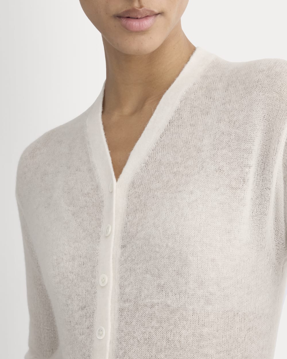 The Air Alpaca ™ High V Cardigan | Birch