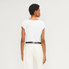 The Hemp Scoop-Neck Muscle Tee | White