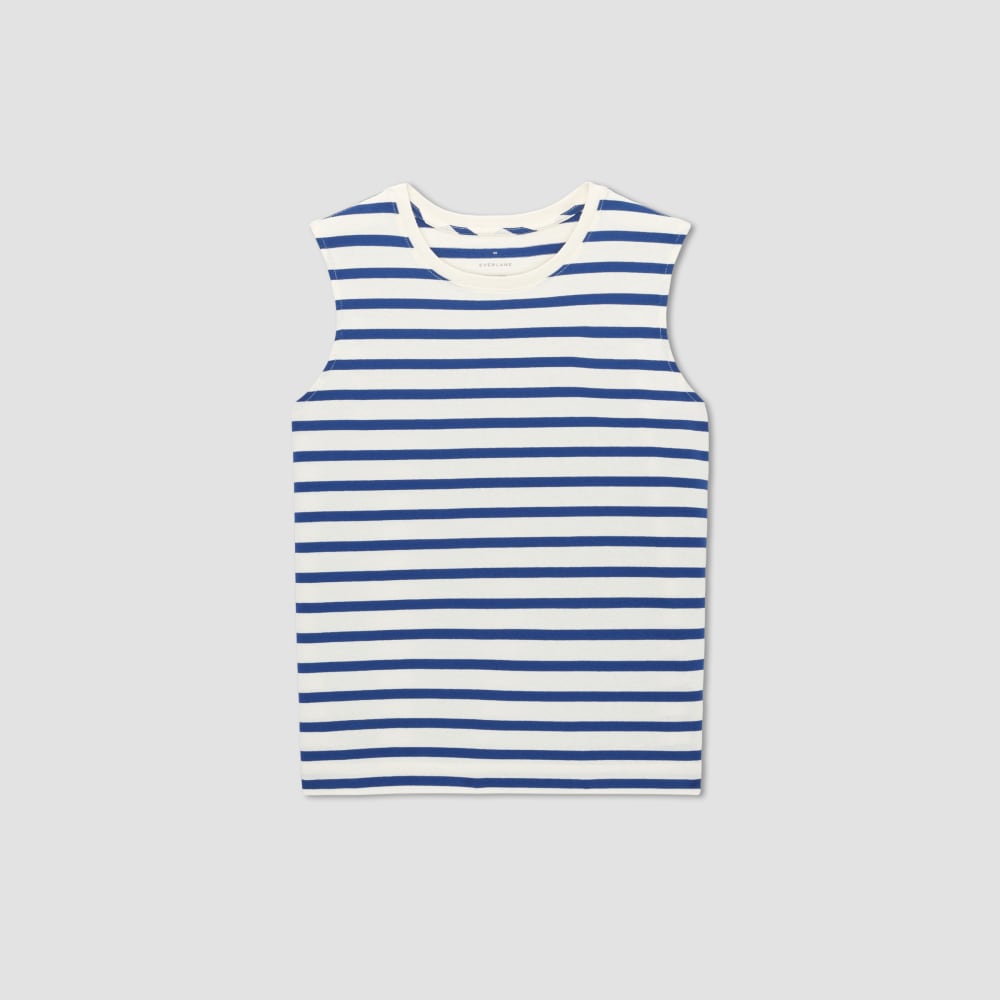 The Mariner Tank | Canvas Tan / Mazarine Blue