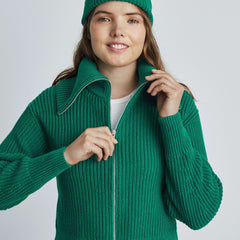 The Chunky Cardigan | Ultramarine Green