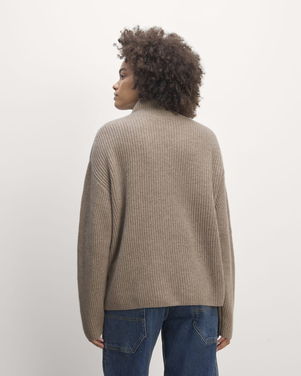 The Fisherman Turtleneck in Wool Cashmere | Oatmeal