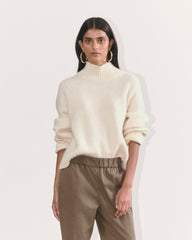 The Cloud Oversized Turtleneck | Bone