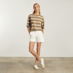 The Premium Weight Relaxed Tee | Iced Coffee / Tan