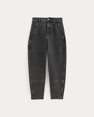 The Utility Barrel Jean | Washed Black | Regular
