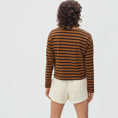 The Mariner Tee | Toasted Almond / Black