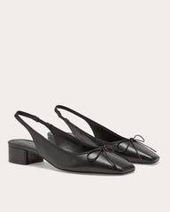 The Ballet Slingback Heel | Black