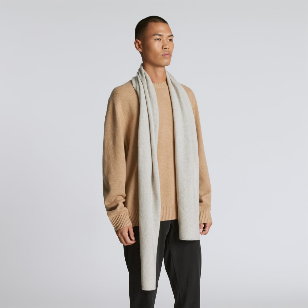 The Cashmere Scarf | Light Heather Grey